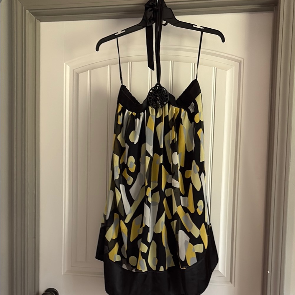 Stylish Black and Yellow Women's Top